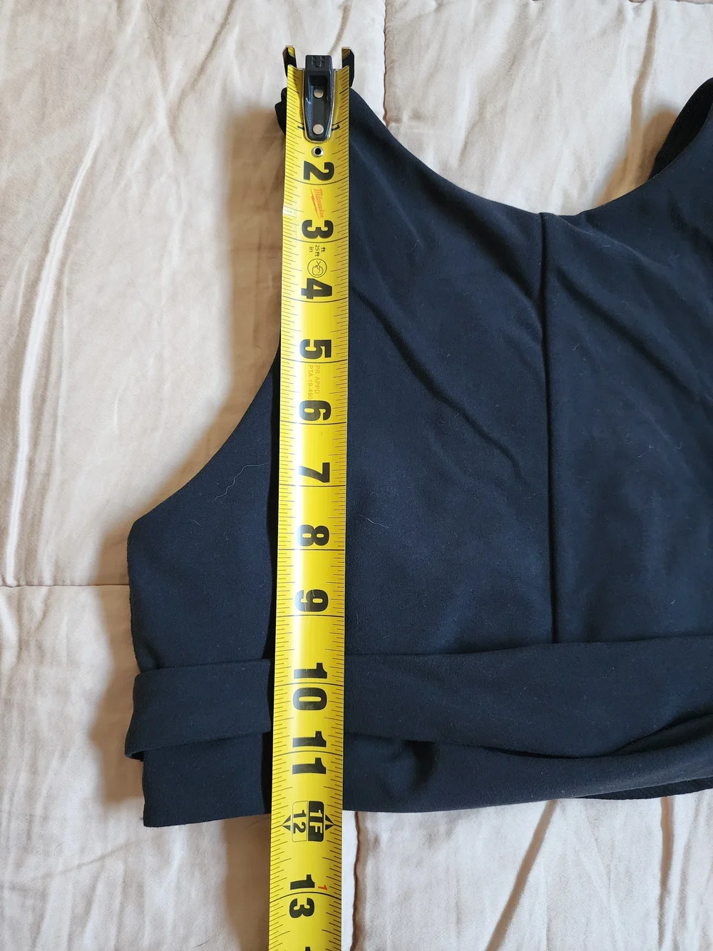 Athleta Conscious Cut Out Crop Top Sports Bra Black Size Small A-C Powervita